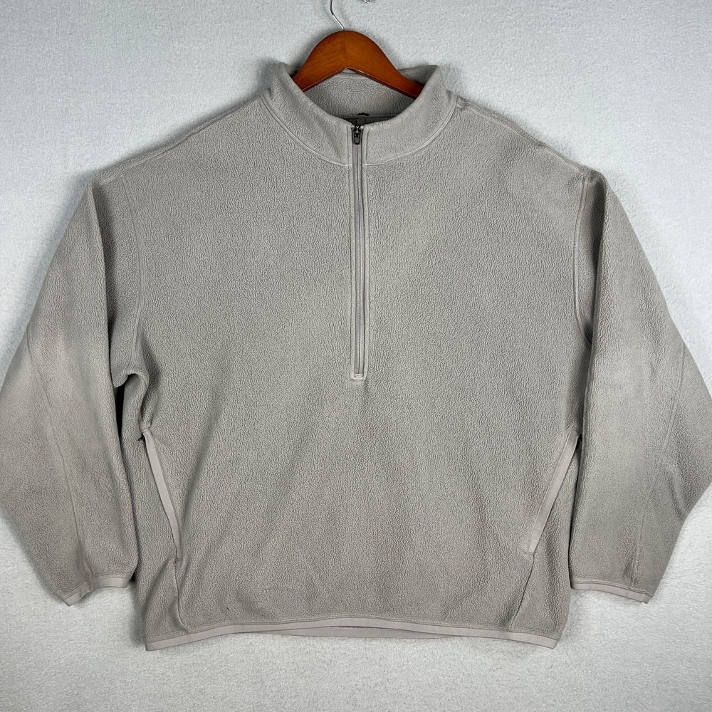 Lululemon Oversized Fit Fleece Half Zip Mens XL Gray Sweatshirt Walking Outdoors